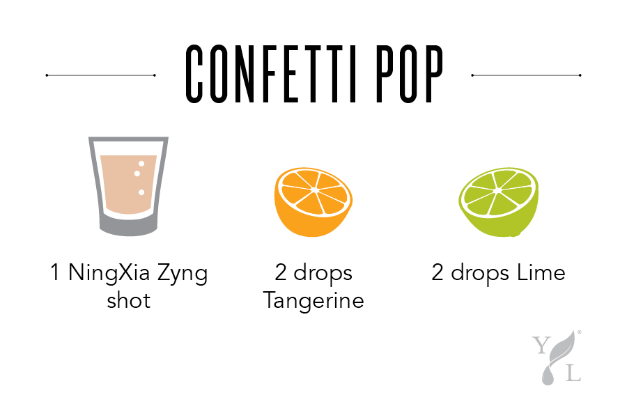 NingXia Bar Shot Idea "Confetti Pop" - Young Living