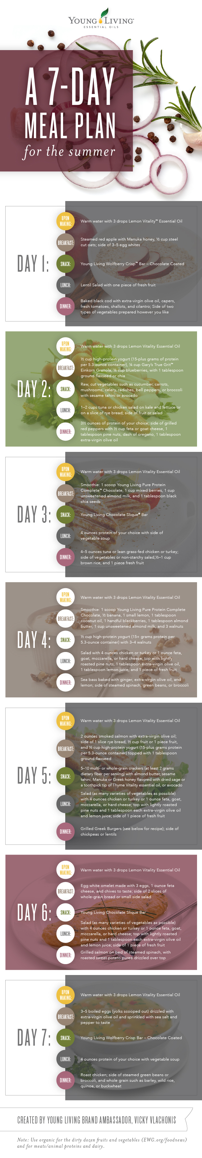 7-Day Meal Plan Infographic