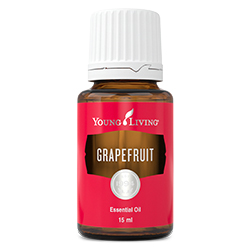 Young Living grapefruit essential oil bottle