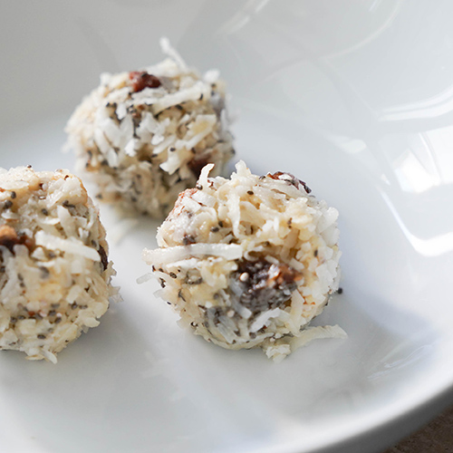 Date and Apricot Bliss Balls with Chia Seeds by Chef Kate Young Living