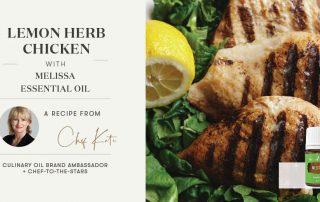Lemon Herb Chicken with Melissa Essential Oil Header