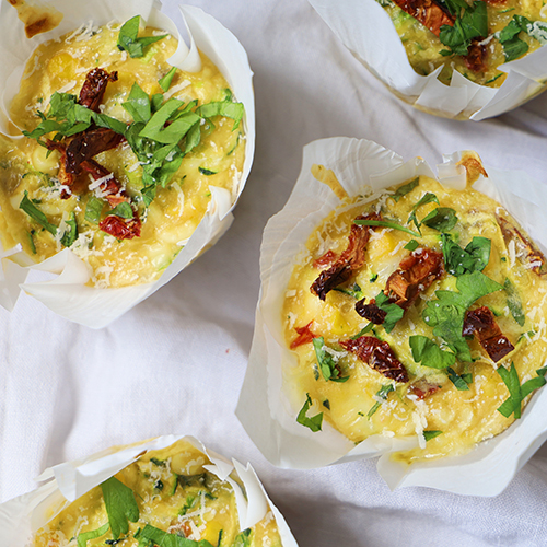 Zucchini & Corn Muffins with Lemon Essential Oil