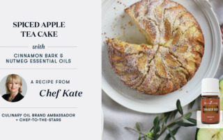 Spiced Apple Tea Cake with Cinnamon Bark & Nutmeg Essential Oils