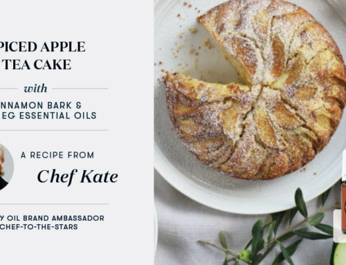 Spiced Apple Tea Cake with Cinnamon Bark & Nutmeg Essential Oils