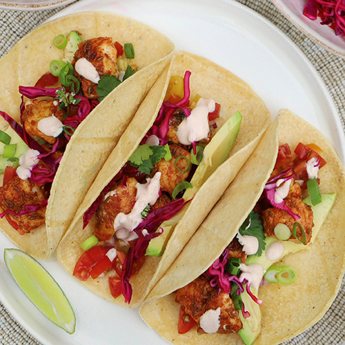 Fish Tacos with Citrus Tomato Salsa