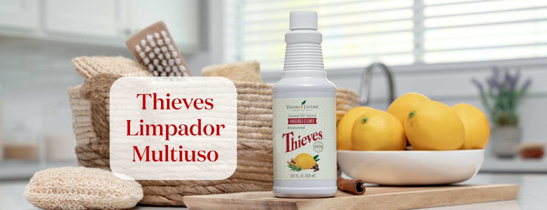 1 frasco de Thieves Limpador Multiuso = Infinitas possibilidades