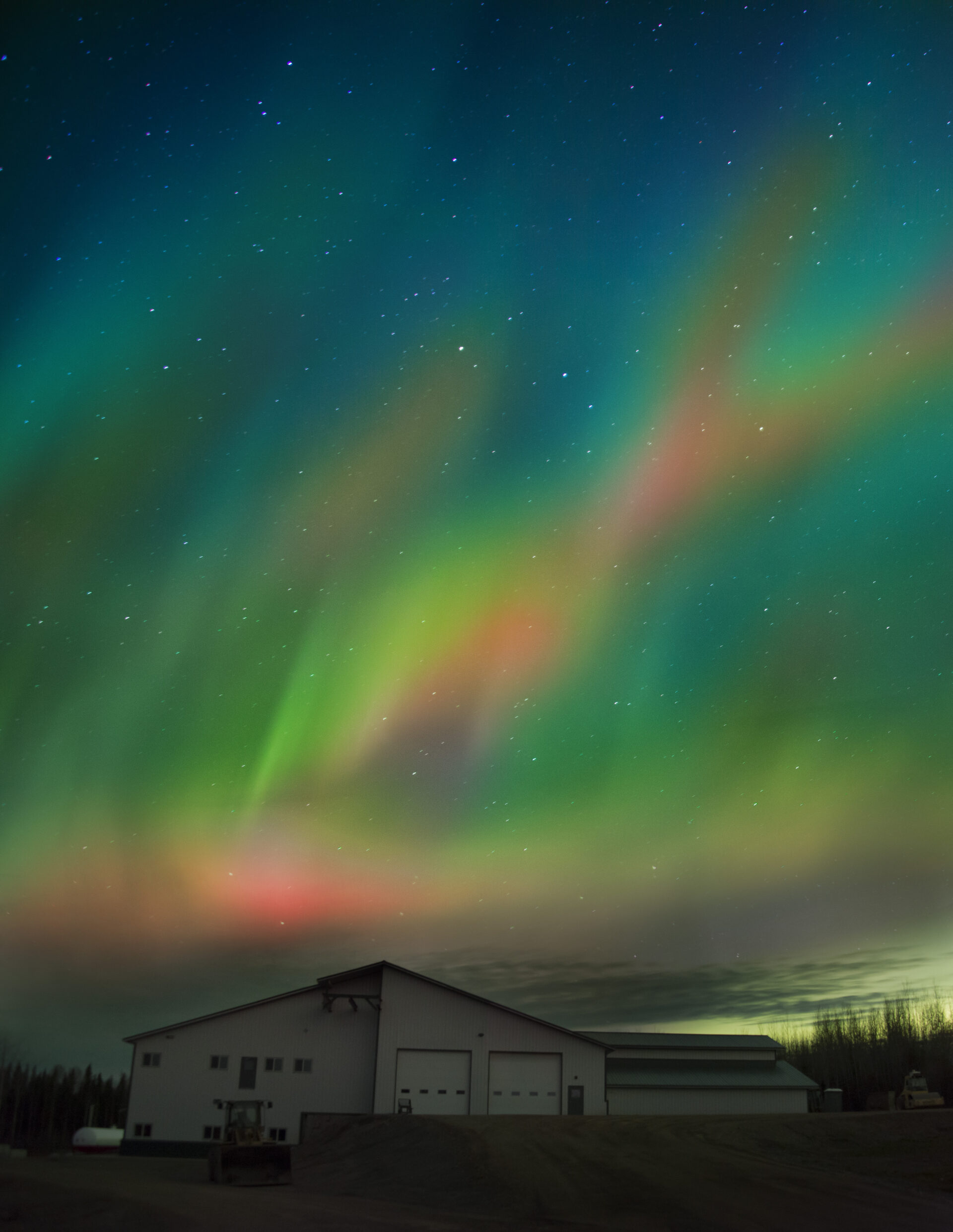 The illumination of the northern lights is a magnificent gift to all those who come to Young Living Northern Lights Farm in the depth of winter Northern Lights on Northern Lights Farm