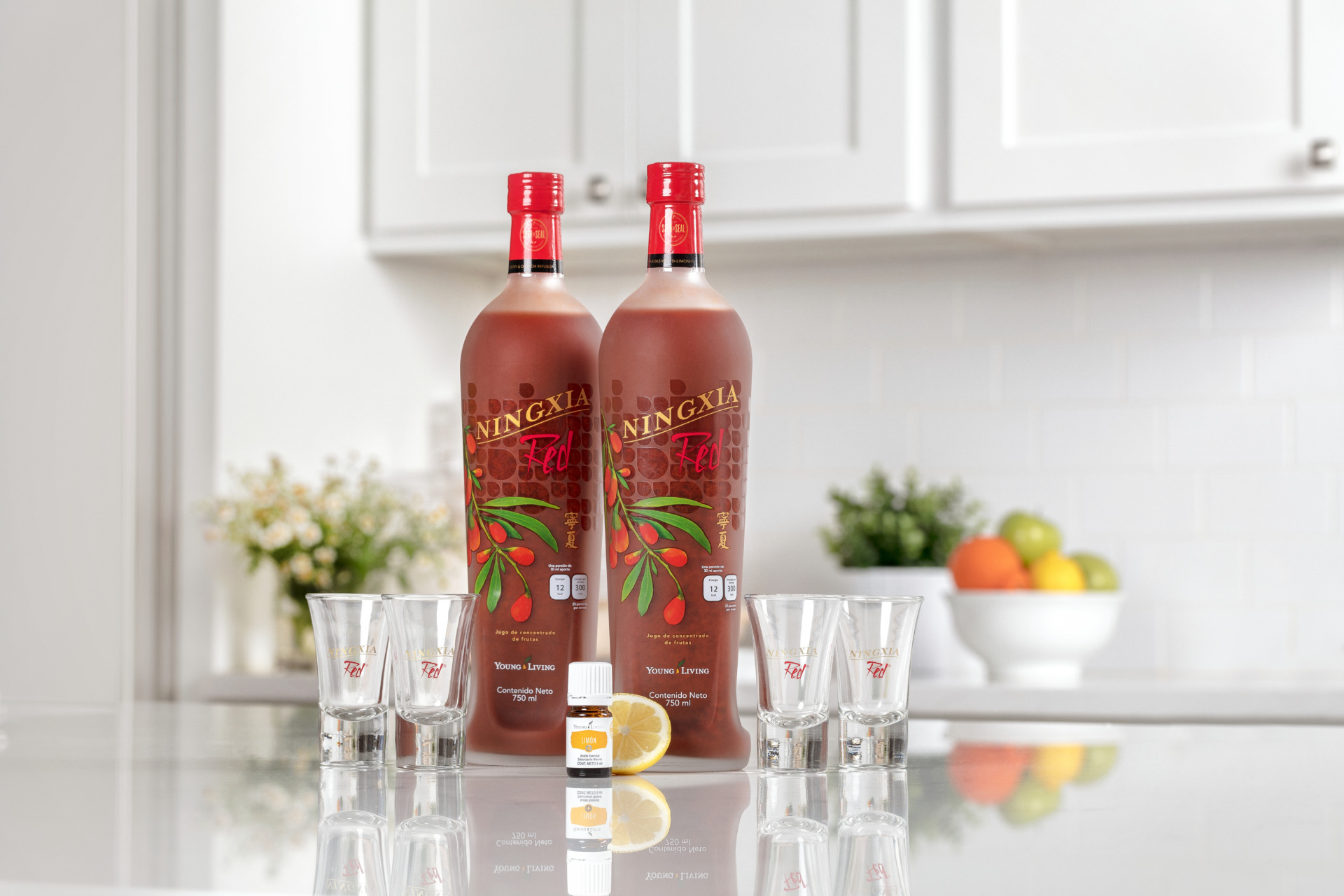Ningxia red with shot glasses