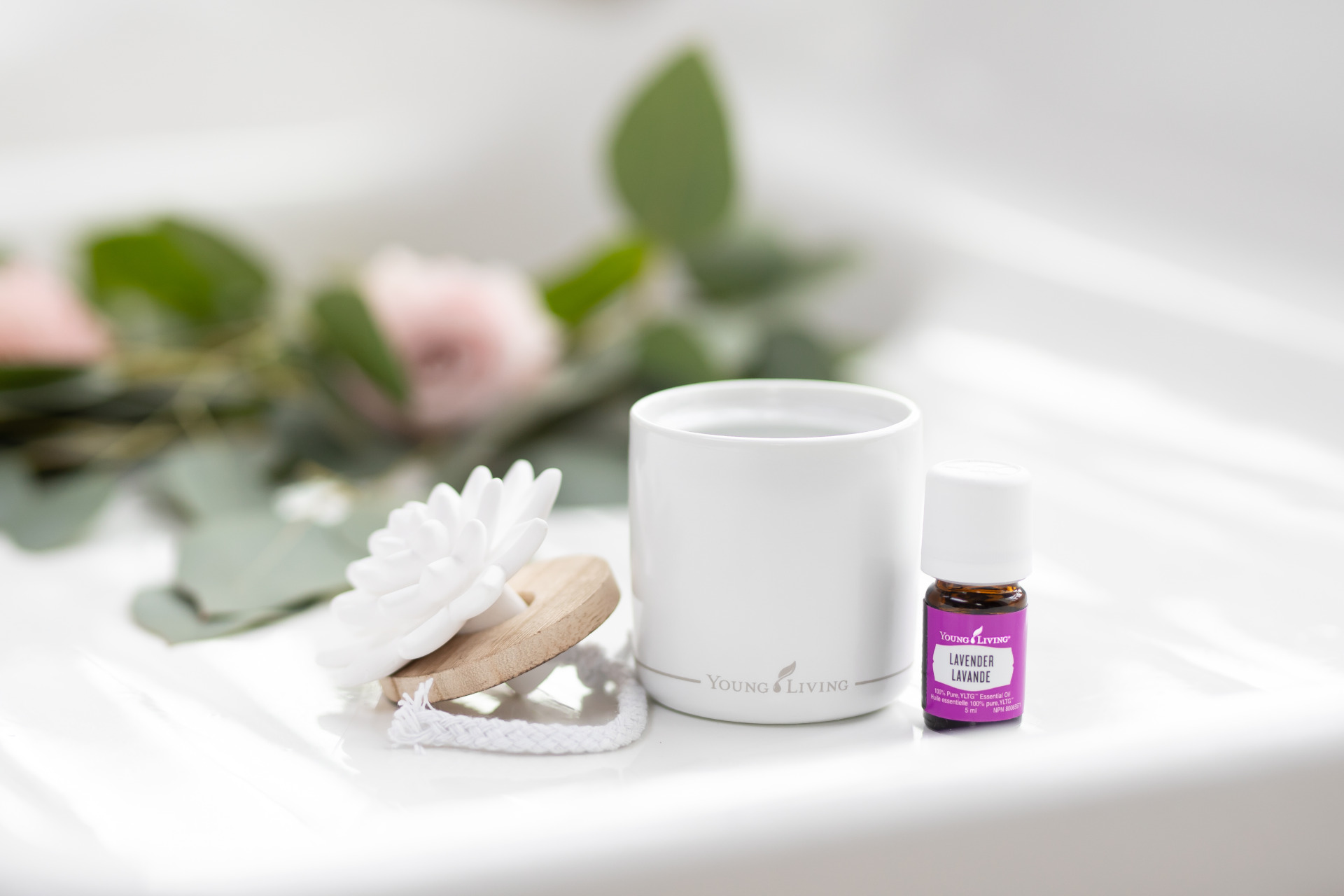 Lavender essential oil beauty image