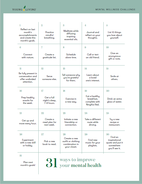 Mental Health Calendar 2 Mental health calendar