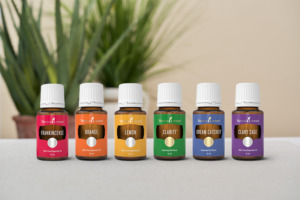 Frankincense, Orange, Lemon, Clarity, Dream Catcher, and Clary Sage essential oils