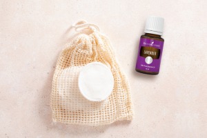 Lavender Essential Oil with Cotton Pads and Bag