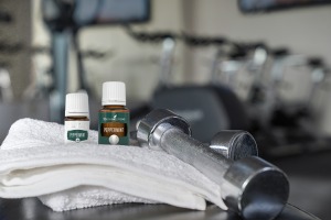 Peppermint and Peppermint+ essential oils at the gym