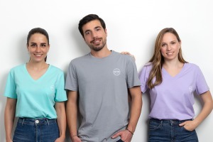 Camisetas Young Living em Lavenda, Aqua e Cinza