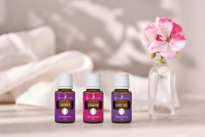 Clary Sage, Lavender and Geranium Essential Oils