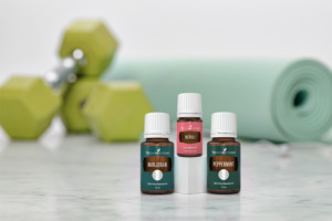 Neroli, Marjoram and Peppermint essential oils at the gym