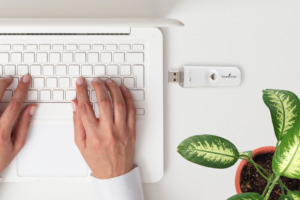 USB Diffuser met laptop