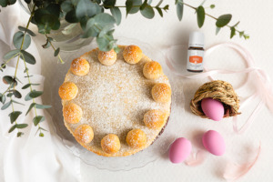 Bizcocho Simnel Cake con aceite esencial Orange+