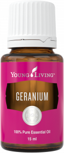 Bottle of Young Living Geranium Essential Oil