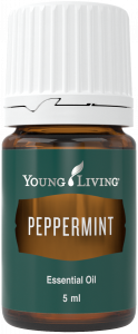 Bottle of Young Living Peppermint Essential Oil