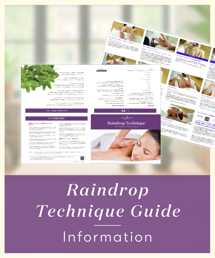レインドロップ テクニック ガイド仕様変更のお知らせ