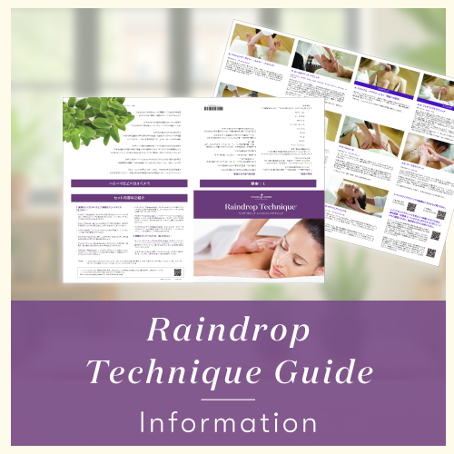 レインドロップ テクニック ガイド仕様変更のお知らせ