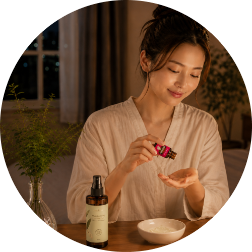wellness-tips-okinawa-shell-ginger-img-oil3 エッセンシャルオイルと組み合わせる