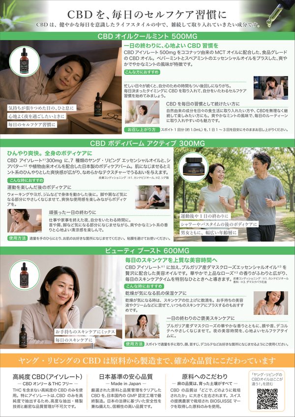 CBD 製品紹介 チラシ（裏）