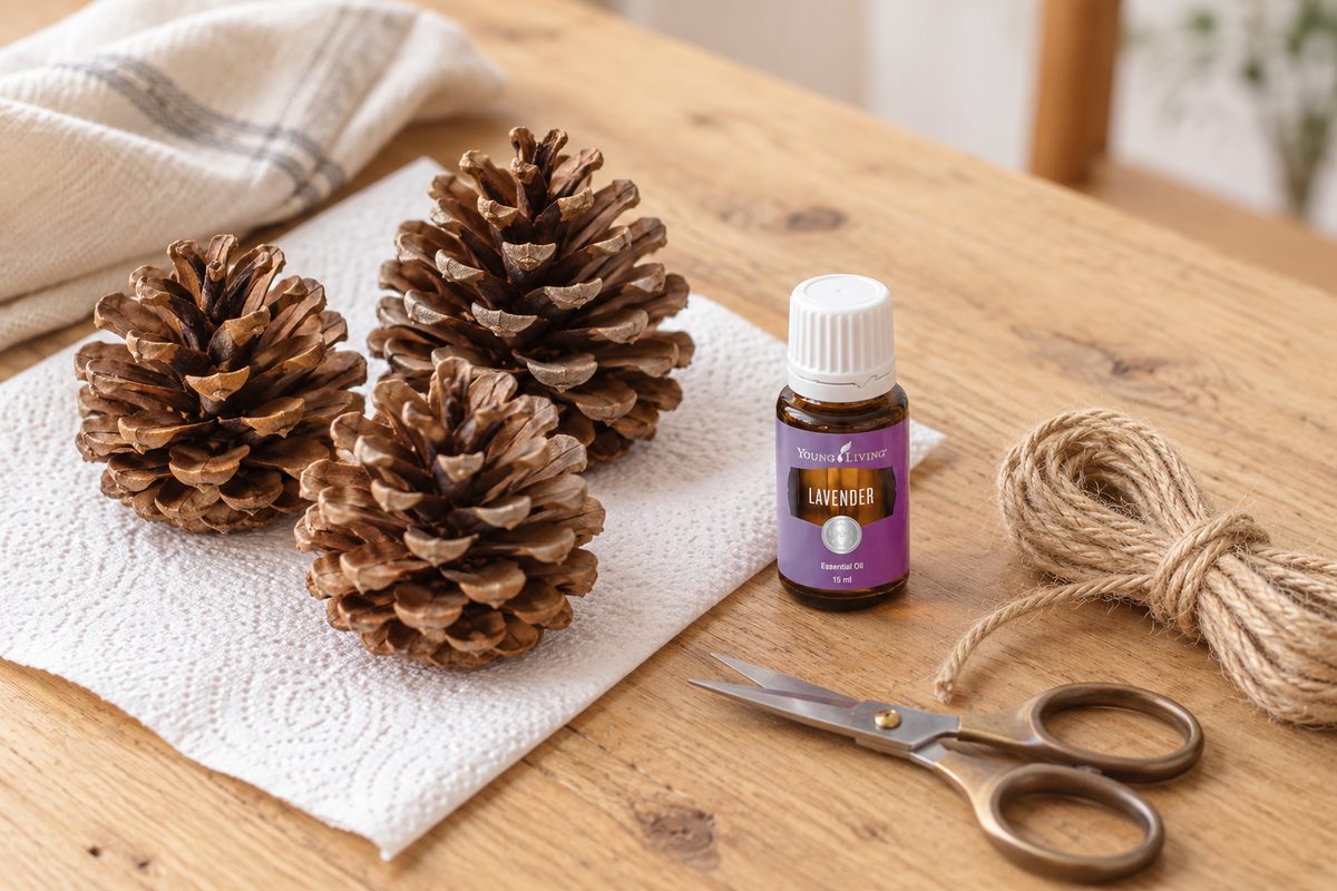 aroma-diy-pinecone-ornament-03-howto 松ぼっくりのアロマオーナメントの作り方