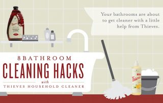 8 Bathroom cleaning Hack with Thieves household Cleaner Young Living