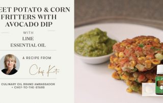 Sweet Potato & Corn Fritters with Avocado Dip Header