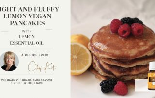 Light and Fluffy Lemon Vegan Pancakes