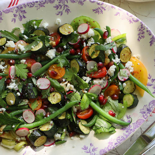 Spring Salad with Lemon Myrtle Essential Oil