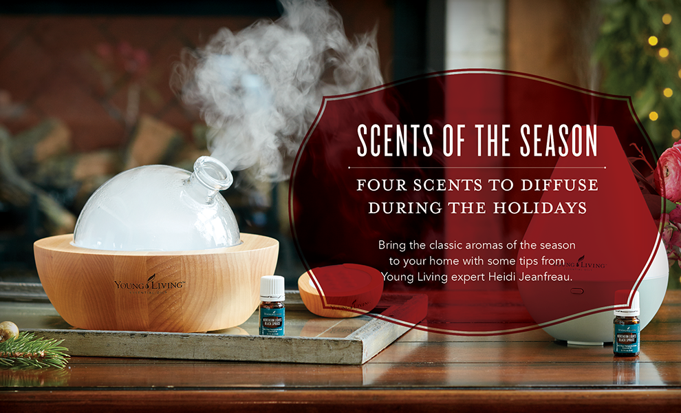 Holiday Scents - Diffusion Blend Ideas - Young Living - Essential Oils