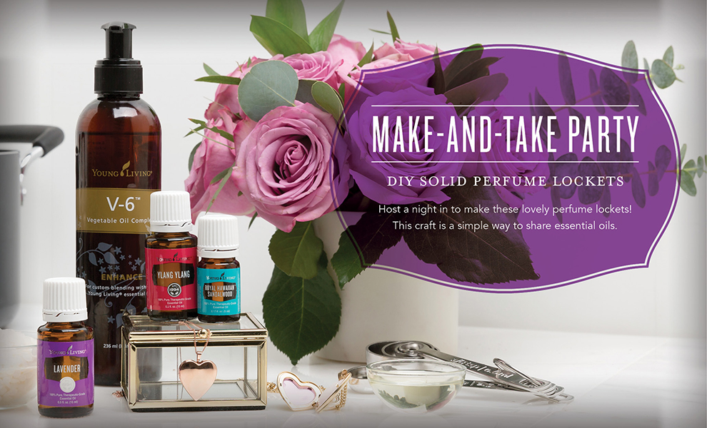 Make and Take Party DIY Solid Perfume Lockets