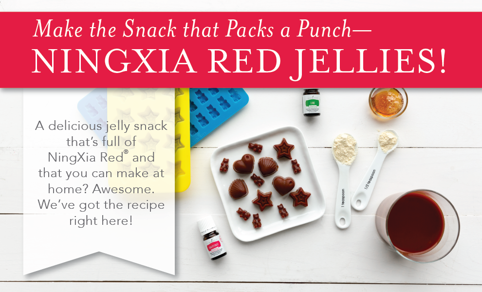 NingXia Red Jelly Treats with Grapefruit Vitality Essential Oil and Lime Vitality Essential Oil