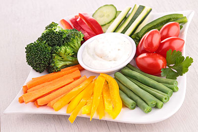 Greek Yogurt Vegetable Dip with Young Living Vitality Essential Oils