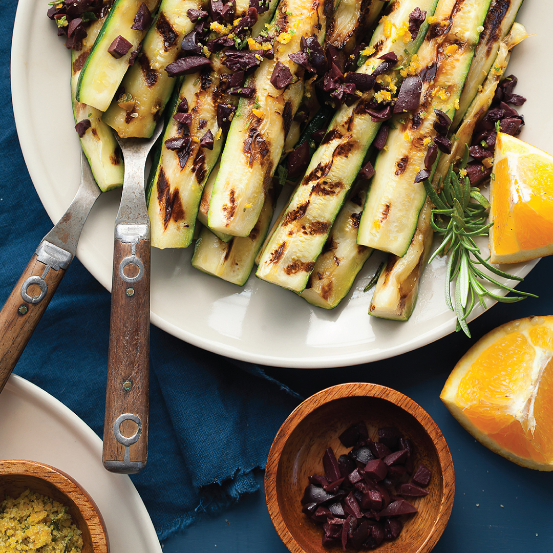 Grilled Zucchini with Rosemary Orange Salt Recipe