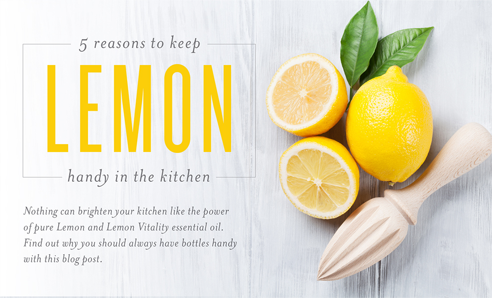 Lemon essential oil uses in the kitchen