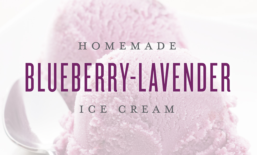 Homemade Blueberry Lavender Ice Cream Recipe