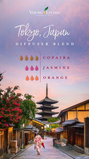 4 drops Copaiba essential oil 3 drops Jasmine essential oil 3 drops Orange essential oil