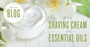 DIY shaving cream with essential oils
