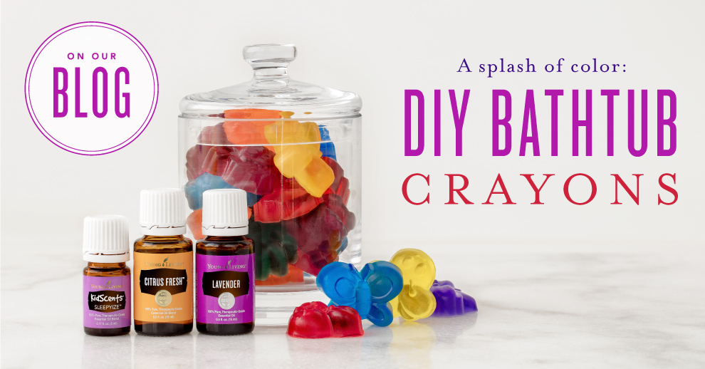 Young Living DIY bath crayons