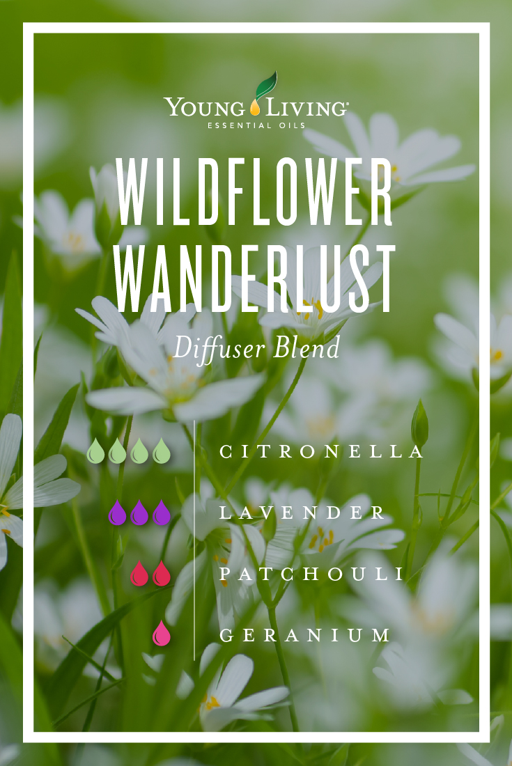 Wildflower wanderlust campuran diffuser minyak esensial