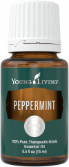 bottle of Peppermint essential oil, one of the best essential oils for men 