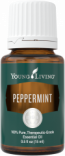 bottle of Peppermint essential oil, one of the best essential oils for men