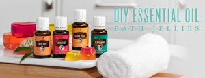 DIY essential oil bath jellies | Young Living