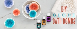 DIY geode bath bombs