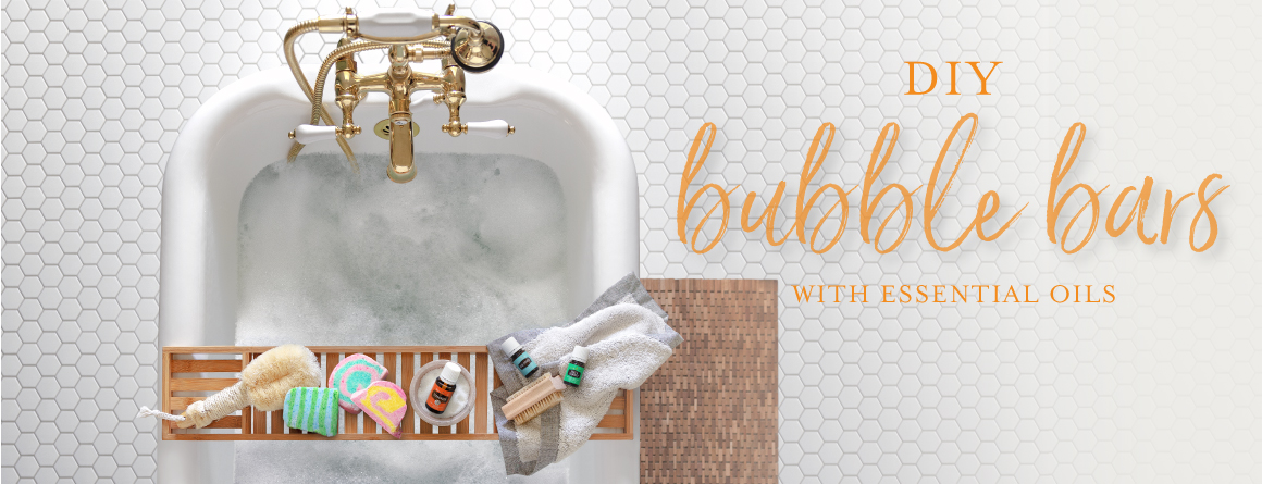 DIY bubble bars with essential oils