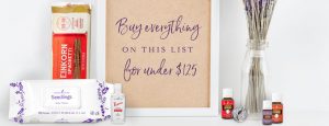 Buy everything on this list for under $125